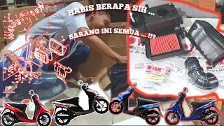 BAGIAN SARINGAN UDARA  BOX FILTER FULL SET MIO SPORTY DAN MIO SMILE ASLI YAMAHA [upl. by Tutankhamen86]