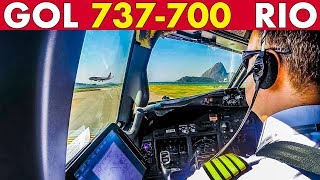 Piloting BOEING 737 out of RIO Santos Dumont [upl. by Anatollo140]