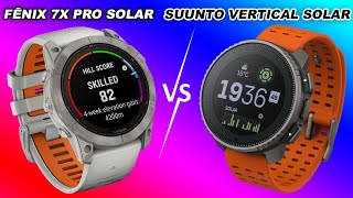 fenix 7X Pro Sapphire Solar vs Suunto Vertical Titanium Solar [upl. by Ragse818]