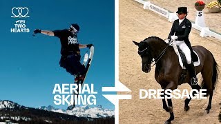 Dressage ↔️ Aerial Skiing Pt2  Olympic Skier Nick Goepper tries Dressage  The Sports Connection [upl. by Marten]