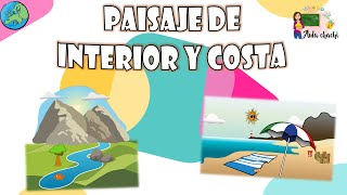 Paisaje de Interior y de Costa  Aula chachi  Vídeos educativos para niños [upl. by Calvo]