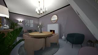 Salon na Poddaszu dom project art home design roomdecoration wnętrza dom office dom [upl. by Nnyledam]