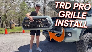 2022 Tacoma TRD Pro Grille Install [upl. by Myrlene]