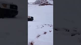 Heavy Snowfall in Tabuk Saudi Arabia [upl. by Wilber]