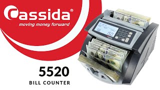 Cassida 5520 UVMG  Money Counter with UVMGIR Counterfeit Detection w ValuCount [upl. by Kitty]