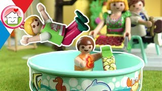 Playmobil en français Pendaison de crémaillère dans la nouvelle maison de la famille Hauser [upl. by Foulk]