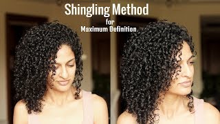 Shingling Method to Style Curly Hair [upl. by Viviana]