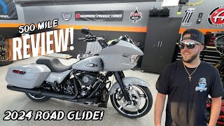 2024 HARLEY DAVIDSON ROAD GLIDE  500 MILE REVIEW BLOWN AWAY [upl. by Nedrud305]