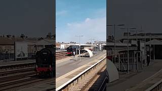 70000 Britannia through Tonbridge train railway railroad steamtrain steam locomotive station [upl. by Aihsek]