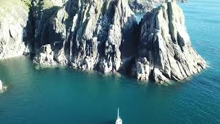 Lundy Island By Drone  2020  DJI Mavic Pro [upl. by Naicad]