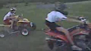 Cobra ECX70 2 stroke vs Yamaha Raptor 250 4 stroke Race 2 [upl. by Renelle]