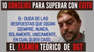 🔟 CONSEJOS PARA APROBAR EXAMEN TEÓRICO DGT EN 2024 ✅️ PROFESOR AUTOESCUELA PERMISO B [upl. by O'Connell983]