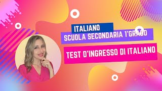 Test dingresso scuola secondaria di primo grado [upl. by Eilasor548]