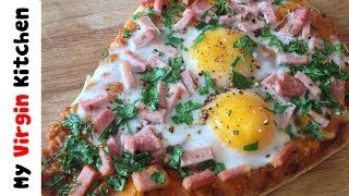 Egg amp Ham Flatbread For Simon Cowell Recipe  MYVIRGINKITCHEN [upl. by Emelia705]