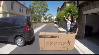 skooza® K1S Fat Tire Scooter UNBOXING [upl. by Ahsinaw192]