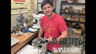 How to fix a KitchenAid Professional 5 Plus amp Pro 600 ReGrease and Gear Replacement Guide Pt 12 [upl. by Eardnaed]