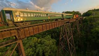 FirstofItsKind Drone Flythrough  Boone amp Scenic Valley Railroad [upl. by Bradstreet311]