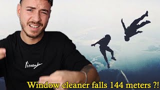 Window cleaner falls 144 meters [upl. by Partridge]