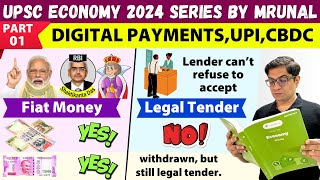 Economy Win24 Ep01 Digital Payment UPI Card Tokenization CBDC Cryptocurrency TheMrunalPatel [upl. by Laing]