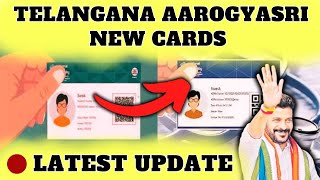 🔴Telangana New cards for Aarogyasri  CM Revanth Reddy  Digital Health Cards in Telangana [upl. by Ahsikym]