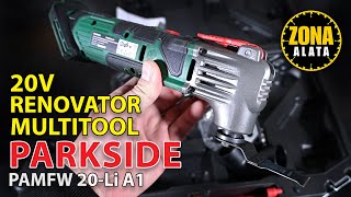 Parkside Multialat Renovator PAMFW 20 Li A1  Multitool  Multi alat iz Lidla  Recenzija  TEST 4k [upl. by Nannaihr216]