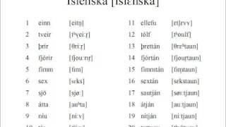 Icelandic Numbers 120 [upl. by Sivam]