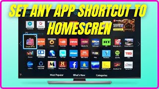 WITHOUT LAUNCHER ANDROID TV 3RD PARTY APP SHORTCUT ON HOME SCREEN [upl. by Lisan]