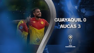 Guayaquil City vs Aucas 03  RESUMEN  Primera Fase  VUELTA  CONMEBOL Sudamericana [upl. by Jerome925]