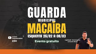 Concursos Guarda Macaíba Aulão de Legislação Extravagante [upl. by Eednas]