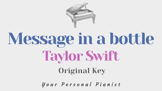 Taylor Swift  Message in a Bottle Acoustic [upl. by Odrude]