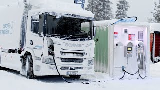 Først i Norge En eksklusiv prøvekjøring av det nyeste innen elektrisk tungtransport [upl. by Icyak]