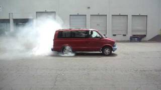 Major Chevy Astro Van Burnout [upl. by Cann]