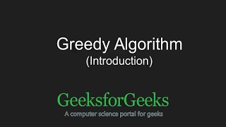 Introduction to Greedy Algorithms  GeeksforGeeks [upl. by Enidlarej320]