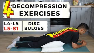 L4 L5  L5 S1 disc bulges decompression exercise for immediate pain relief [upl. by Servetnick]