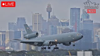 🔴 USAF KC10 Farewell World Tour Sydney Airport Live Plane Spotting w Tim amp Jaryd  ATC 🔴 [upl. by Duahsar845]