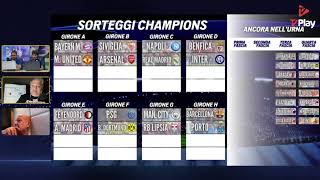 LIVE SORTEGGI CHAMPIONS LEAGUE 20232024 [upl. by Sapowith157]