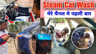 Best Steam Car Wash Machine HONEYBADUGER Review  Car Interior Cleaner Steam Wash Machine Nitto Rai [upl. by Lodnar]