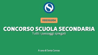 VIDEO TUTORIAL  Concorso scuola secondaria come fare la domanda tutti i passaggi spiegati [upl. by Ariad]