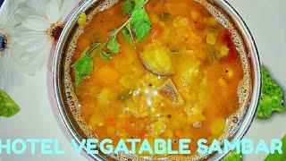 How to make Hotel Vegetable Sambar  Easy Sambar Recipe  Healthy Sambar [upl. by Kain540]