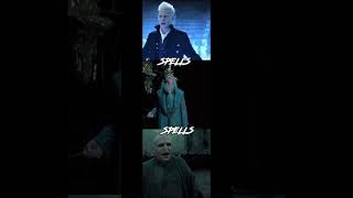 Gellert Grindelwald vs Albus Dumbledore vs Lord Voldemort battle harrypotter edit shorts [upl. by Niamrahc]