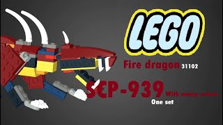 Lego 31102 one set alternate build  SCP 939 with many voices [upl. by Naoj59]