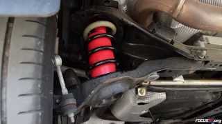 How to Install Air Lift air bags into a Focus STs rear suspension [upl. by Tram16]