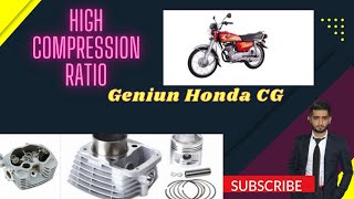 How to boost your Honda CG geniun Performance by high compression ratio  Basharat Technical [upl. by Yllaw]