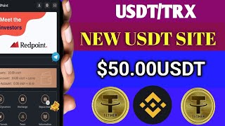 quotRedpointVipquot New Usdt Earning Site TodayNew Usdt Investment Site In2024New Usdt Earning Platform [upl. by Hepsoj]