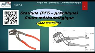 Cours STATIQUE pfs méthodologie graphique  cours construction mécanique  bac  bac pro [upl. by Enella]