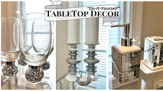 DOLLAR TREE DIYs  EASY TableTop Decor You Can Make THIS Weekend  Simple amp Elegant [upl. by Nevetse]