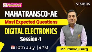 Digital Electronics Most Expected Questions Mahatransco AE Exam 2024  Free Online Classes  Lect1 [upl. by Yerd]