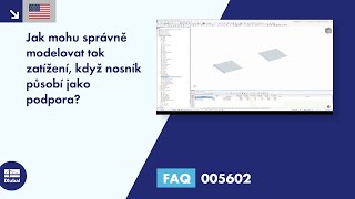 EN FAQ 005602  Jak mohu správně modelovat tok zatížení když nosník působí jako podpora [upl. by Nerreg918]