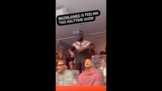 LeBron James Dancing Super Bowl LVI Halftime Show 😂 Shorts [upl. by Kurtz]