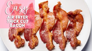 How To Make Bacon In The Air Fryer  Munchy Goddess [upl. by Ellenyl]